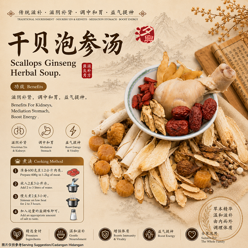 干贝泡参汤