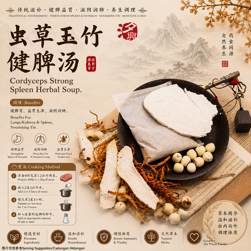 虫草玉竹健脾汤