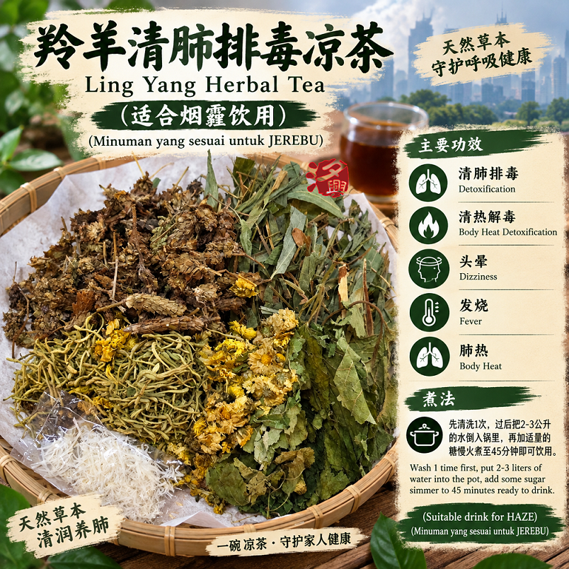 凉茶系列 羚羊清肺排毒凉茶shopee